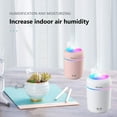 thumbnail image 4 of Kamon 300ml Portable Mist Humidifier, USB Super Quiet with Colorful LED Night Light for Car Office Baby Home Travel, Auto Shut-Off (White), 4 of 7