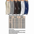 thumbnail image 2 of Women's Cotton Linen Wide Leg Pants Solid Casual Elastic Waist Long Trousers, 2 of 2