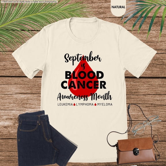 September Blood Cancer Awareness Month Fighter Support T-Shirt