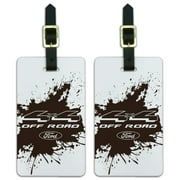 Ford Trucks 4x4 Off Road Luggage ID Tags Suitcase Carry-On Cards - Set of 2