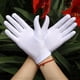 thumbnail image 4 of EeaseMX 3 pares de guantes de licra elástica para inspección de joyas, guantes de etiqueta y guantes de alto rendimiento (blanco, negro y rojo), 4 of 7