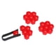 thumbnail image 2 of 20 tapacubos para tuercas de rueda de coche de 19 mm, protección exterior para llantas con herramienta de extracción rojo, 2 of 9