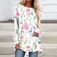 thumbnail image 1 of ICHUANYI Liquidación Blusa holgada de manga larga con cuello redondo para mujer con estampado navideño ICHUANYI WER202308254461, 1 of 5