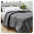 thumbnail image 2 of Full Comforter - Reversible Colors - Goose Down Alternative - Ultra-Soft - Premium 1800 Series - All Season Warmth - Bedding Comforter (Full, Grey/Forged Iron Grey), 2 of 9