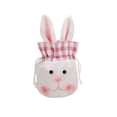 thumbnail image 1 of Meitianfacai Easter Candy Bag Long Eared Rabbit Cookie Packaging Reusable Drawstring Gift Bag, Holiday Themed Fabric Storage Bag Party Supply, 1 of 6