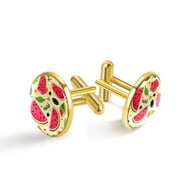 Watermelon Men's Cufflinks for Formal Wear | Made of Stainless Steel | Ideal for Business Meetings