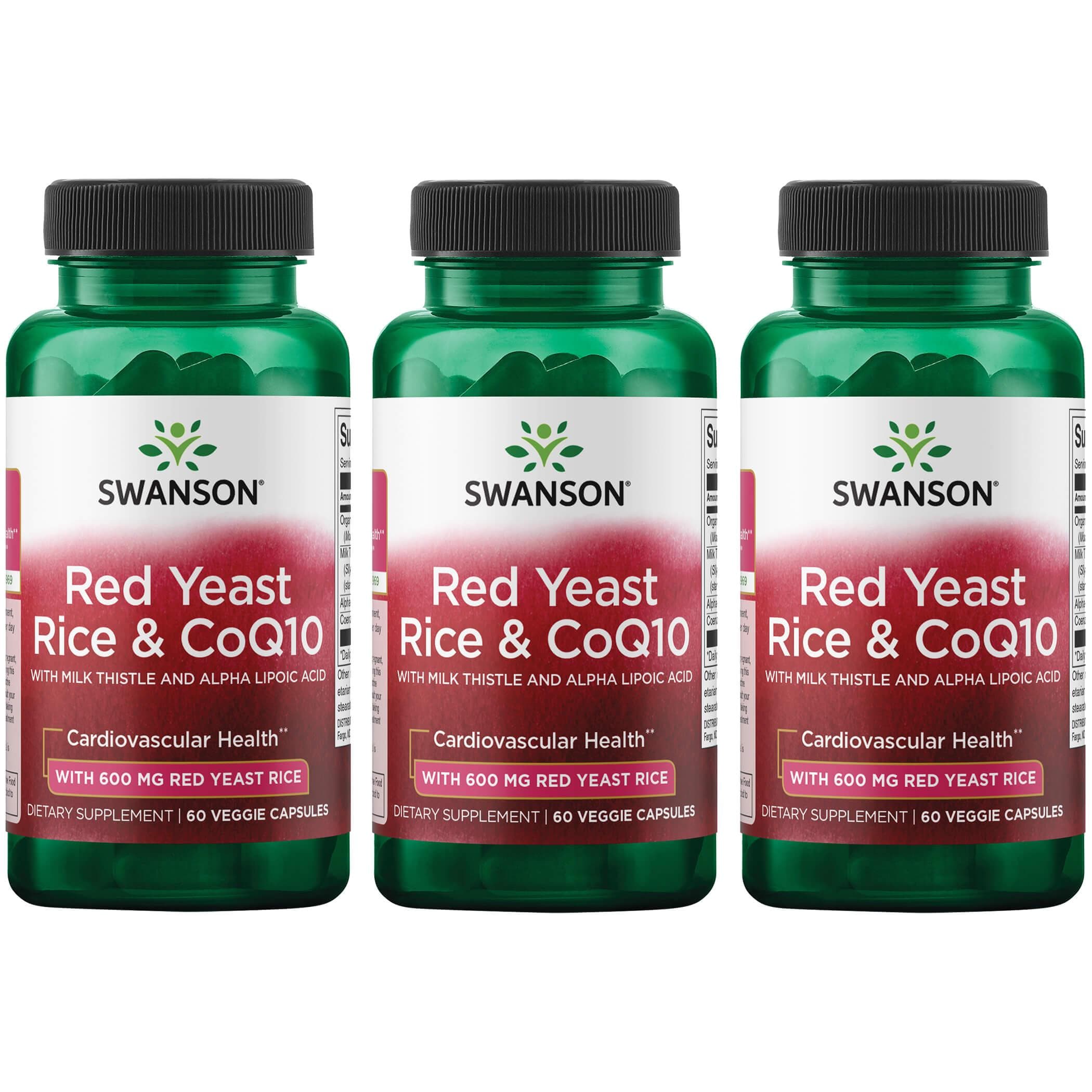 Swanson Red Yeast Rice & Coq10 with Milk Thistle and Alpha Lipoic Acid