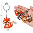 thumbnail image 2 of 24 Pack Woodland Animal Keychains for Woodland Party Favors Supplies, Birthday Party Bag Fillers, School Carnival Rewards, Woodland Party Return Gifts, 2 of 9