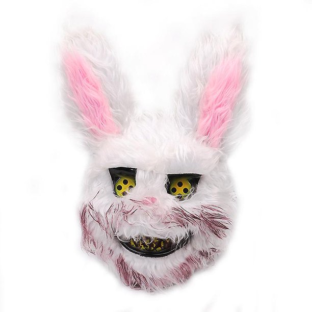 Lindo oso máscara de conejo de peluche Cosplay Horror máscara de conejo espectáculo accesorios de Halloween