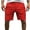 Red, variant on lmcalzta Shorts for Men Linen Cotton Regular Fitting Lightweight Shorts with Pockets Summer Casual Solid Beach Shorts