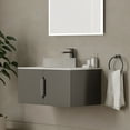 thumbnail image 5 of Modern 30" Solid Surface Minimalist Thin Vanity Countertop - White, 5 of 5