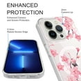 thumbnail image 2 of Rosebono For iPhone 14 Pro Max Case Compatible with MagSafe, IMD Pink Flower Graphic Fashion Cute Colorful Skin Cover Case for iPhone 14 Pro Max, 2 of 5