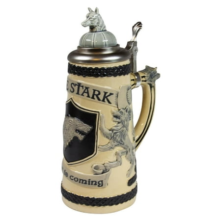 - Game of Thrones 32oz Relief Ceramic Stein - House Stark