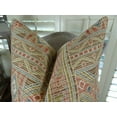 thumbnail image 2 of Thomas Collection Blue Red Taupe Cream Tribal Accent Pillow - 11046, 2 of 5
