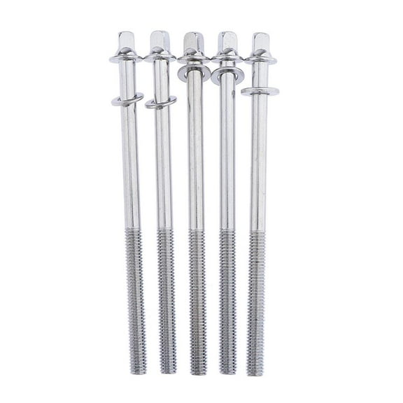 5 Pieces New Chromed Drum Tension Rods 108 Mm X 6 Mm Snare Drum Construction Repair Tom