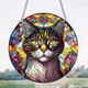 thumbnail image 4 of Letrero Acrílico para Puerta Atrapasoles para Ventanas 20x20cm (gato), 4 of 9