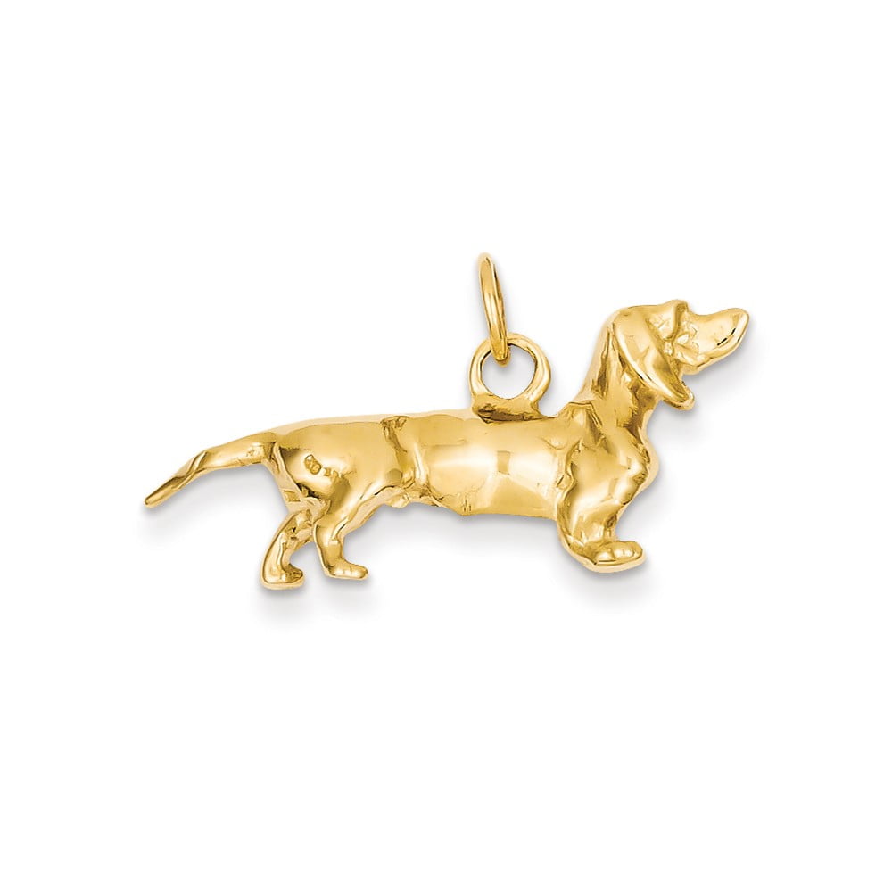 gold dog charms