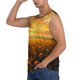 thumbnail image 3 of Balery Sunflower Sunset Rainfall Camisetas sin mangas para hombre, absorbe la humedad y protege contra el mal olor.-Large, 3 of 7