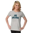 thumbnail image 4 of Joe College Student Drinking Party Womens Fitted Plus Size Graphic Tee Brisco Brands 2X, 4 of 5