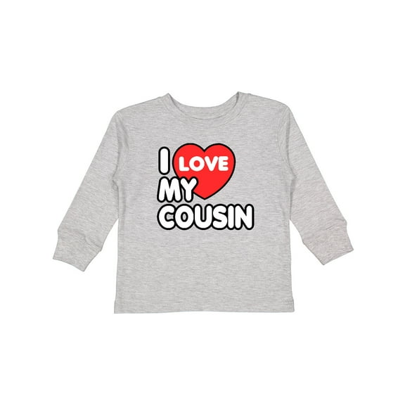 Inktastic I Love My Cousin Boys or Girls Long Sleeve Toddler T-Shirt