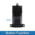 thumbnail image 3 of Interruptor de ventana eléctrica Unique Bargains No.35760T4NH01 Interruptor de control de ventana del lado del pasajero para Honda Fit HR-V Negro, 3 of 7