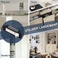 thumbnail image 4 of Black adhesive cupboard door magnets 4 pack strong magnetic closure no drilling, 4 of 4