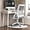 Grey White, variant on Computer Chair Mesh Ergonomic Office Chair Home Office Lumbar Support Padded Flip-up Armrest Swivel Desk Chair Office, Blue White