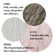 thumbnail image 3 of Minky Designs Crème Brulee Minky Blanket – Ultra Soft Faux Fur Throw Blanket for Couch, Bed & Home – Fluffy, Warm & Luxurious – Chic Collection (Medium, 50x60), 3 of 7