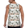 thumbnail image 3 of Xecao Flamingo Palm Trees Men's Tank Top Workout Quick Dry Sleeveless Gym Jogging Muscle Shirts Summer Swim Beach Tops, 3 of 9