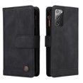 thumbnail image 3 of Case for Samsung Galaxy Note 20 5G Cover Zipper Pocket Wallet Case Magnetic Protective - Black, 3 of 5