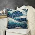 thumbnail image 2 of YINGXI Throw Pillow Covers Home Decor Ocean Japanese Sea Surf Blue Pillow Cases Decorative 12x12in, 2 of 5