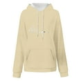thumbnail image 4 of Yuyuzo Christmas Hoodies for Women Oversized Drawstring Hooded Sweatshirt Casual Long Sleeve Pullover, 4 of 4