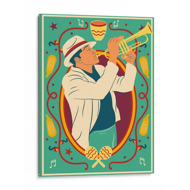 Cuadro decorativo - Música salsa, Najesi 30x40 Canvas Lab Ilustraciones, Música,