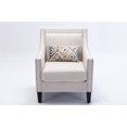 thumbnail image 4 of Club Armchair Linen Upholstered Club Chair Upholstered Barrel Chair, Multiple Colors, 4 of 8