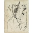 thumbnail image 2 of Parker, Jennifer Paxton 25x32 White Modern Wood Framed Museum Art Print Titled - Horse in Bridle Sketch I, 2 of 4