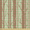 thumbnail image 2 of Ambesonne Grunge Fabric by the Yard Upholstery, Tree Trunk Branches Winter, 10 Yards, Grey Yellow Pale Rust, 2 of 5
