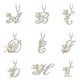 thumbnail image 3 of Collar con colgante de diamantes de moda con cadena de suéter de 26 letras de dibujos animados lindos personalizados de estilo europeo y americano, 3 of 6
