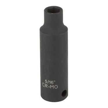 Vulcan MT6580110 Deep Impact Socket, 5/16 in Socket, Black Phosphate