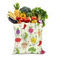 thumbnail image 1 of Sac Fourre-Tout en Toile Piments Mignon Motif Légumes Rouges Épicés Illustration Peinture Esthétique Kawaii Dessin Animé Réutilisable Écologique Léger Pliable, 1 of 6