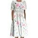 thumbnail image 1 of Vestido de playa de manga corta con estampado bohemio de verano para mujer Vestido hasta la rodilla Fridja bnh1329, 1 of 1
