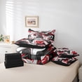thumbnail image 6 of Homewish Gradient Marble Bedding Comforter Set 7 Pieces for Boys Girls,Abstract Stone Pattern Full Bedding Set Lightweight,Marbling Watercolor Fitted Sheet Flat Sheet,Breathable Home Decor, 6 of 8