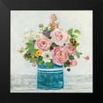 thumbnail image 2 of Swatland, Sally 15x15 Black Modern Framed Museum Art Print Titled - Cottage Garden I, 2 of 5