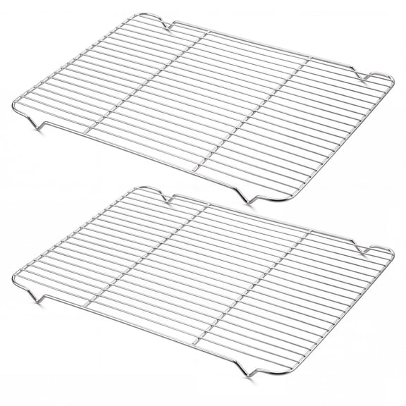 Vesteel 16.5" x 11.4" Baking Rack Set of 2, Stainless Steel Cooling Rack for Baking Cooking Roasting, Dishwasher Safe