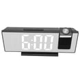 thumbnail image 4 of Mirror Electronic Rechan, Pantalla de Temperatura de Reloj de Alarma Digital de Carga USB Autom Domming Para Dormitorio para la Oficina, 4 of 7