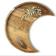 thumbnail image 3 of Wooden Crescent Tray Gem Crystal Support Jewelry Plate Essential Oil Plate Sun Moon Shape, 3 of 5