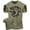 T-Shirt Military Green Branded, variant on Bájame! Déjame en Paz Workout Gym T-Shirt Funny Gym Shirt for Men Training Gym T-Shirt, Heather Grey with Sleeve Logo, Small