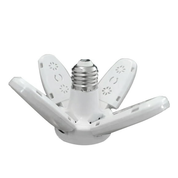 Plafonniers de Garage à DEL - Plafonniers de Garage, 28 W 6000 Lm 6500-7000 K E27/E26 Plafonniers de Garage à DEL avec 4 Panneaux Ajustables pour Garages, Atelier, Intérieur, Extérieur, Atelier et Entrepôt, Surface Complète