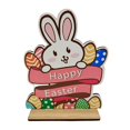 thumbnail image 5 of Style 5 Adorno de conejo de Pascua de madera, decoración de mesa, manualidades de huevos de conejito, regalo, decoración de fiesta en casa, 5 of 5