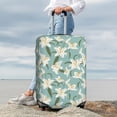 thumbnail image 7 of Disketp Lilies Flowers Elastic Travel Luggage Cover Travel Suitcase Protective Cover For Trunk Case Apply To 18''-32'' Suitcase Cover-Large, 7 of 7