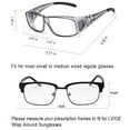 thumbnail image 5 of LVIOE Fit Over Blue Light Blocking Glasses and Computer Eyewear- Wear Over Prescription Glasses/ Reading Glasses/ RX Glasses, 5 of 9